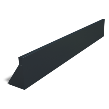 Mur de soutènement en acier peint par poudrage droit de 200 cm (hauteur 30 cm)