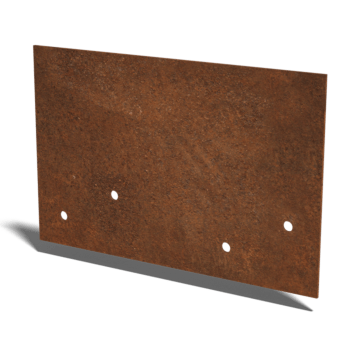 Plaque de jonction en acier corten droite grand