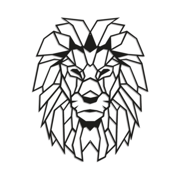 Décoration murale en métal Lion 1.0