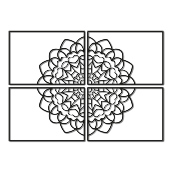 Décoration murale en métal Mandala *OP=OP