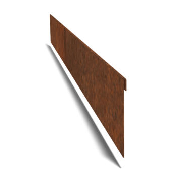 Bordure en acier corten à bord aplati 13 cm (longueur 240 cm)