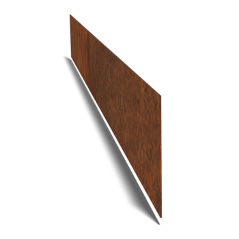 Bordure en acier corten lisse 15 cm (longueur 150 cm)