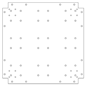 Plaque inférieure en acier galvanisé 60 x 60 cm