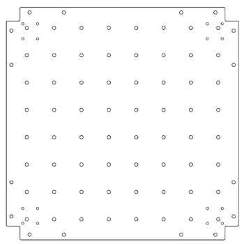 Plaque inférieure en acier galvanisé 70 x 70 cm