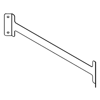 Support d'accouplement en acier galvanisé 70 cm