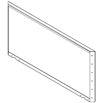 Panneau en acier peint par poudrage 60 x 120 cm