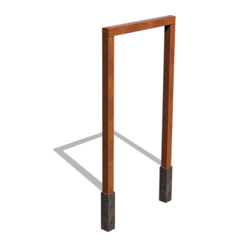 Pergola droite en acier Corten 150 cm