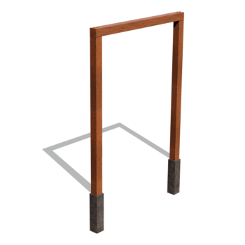 Pergola droite en acier Corten 200 cm