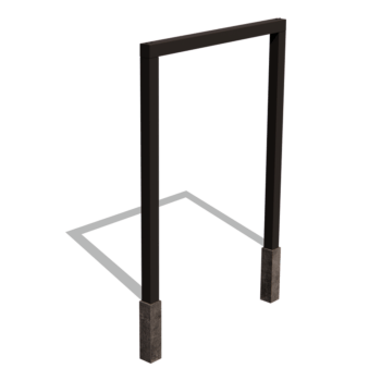 Pergola droite en acier thermolaqué 200 cm
