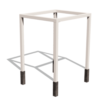 Pergola carré en acier thermolaqué 224 x 200 cm