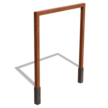 Pergola droite en acier Corten 250 cm
