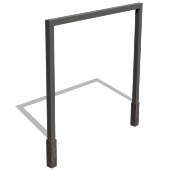 Pergola droite en acier thermolaqué 300 cm