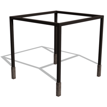 Pergola carré en acier thermolaqué 324 x 300 cm