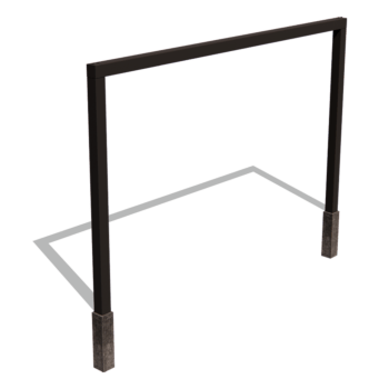 Pergola droite en acier thermolaqué 400 cm