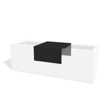 Plateforme pour jardinières en acier thermolaqué 40 x 41 x 20 cm