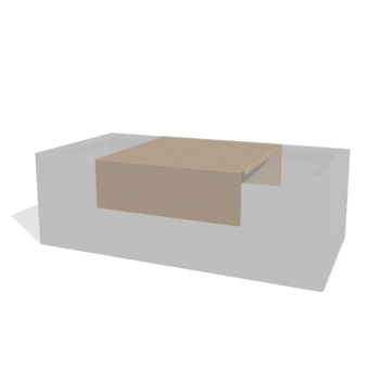 Plateforme pour jardinières en acier thermolaqué 60 x 61 x 20 cm
