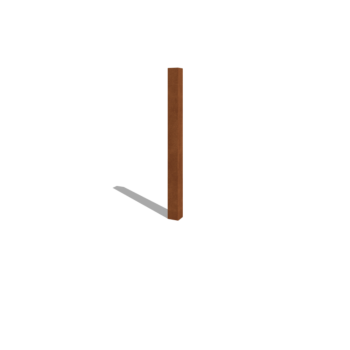 Poteaux de clôture de jardin en acier corten 150 cm