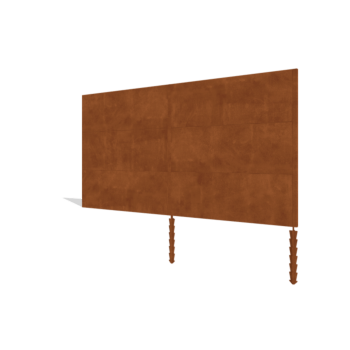 Clôture en acier corten H3 set 378 cm