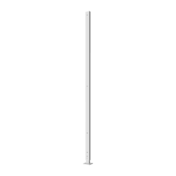 Poteau d'angle en acier peint par poudrage avec base plate 190 x 6 x 3 cm