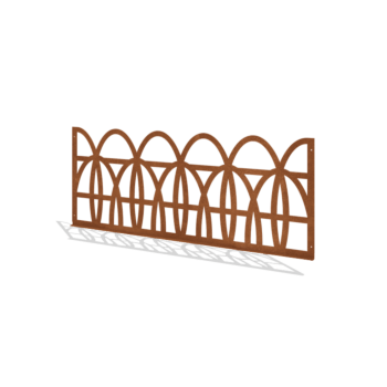 Clôtures ornementales acier corten T 149 x 60 cm