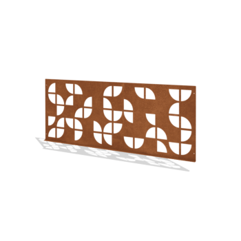 Clôtures ornementales acier corten G 149 x 60 cm