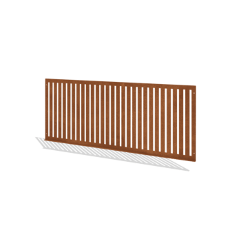 Clôtures ornementales acier corten S 149 x 60 cm