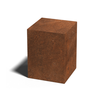 Socle en acier Corten Ohio 30 x 30 x 40 cm