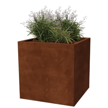 Jardinière en acier Corten - Carré - 70 x 70 cm