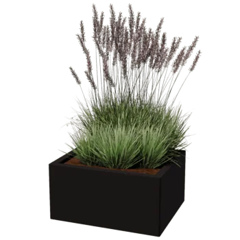 Jardinière en acier - Rectangle - 50 x 60 cm