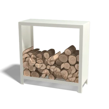 Range-bûches en acier - Indiana - 100 x 40 x 100 cm