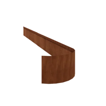 Bordures de jardin en acier Corten - Écrasé FLEX - Hauteur 23 cm - 240 cm