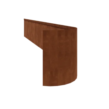 Bordures de jardin en acier Corten - Écrasé FLEX - Hauteur 45 cm - 240 cm