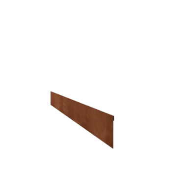 Bordures de jardin en acier Corten - Écrasé - Hauteur 13 cm - 150 cm