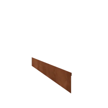 Bordures de jardin en acier Corten - Écrasé - Hauteur 13 cm - 240 cm