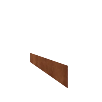 Bordures de jardin en acier Corten - Droit - Hauteur 15 cm - 240 cm