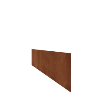 Bordures de jardin en acier Corten - Droit - Hauteur 25 cm - 150 cm