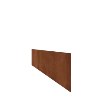 Bordures de jardin en acier Corten - Droit - Hauteur 25 cm - 240 cm