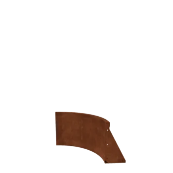 Mur de soutènement en acier Corten - Courbe intérieure - 50 x 50 x 40 cm