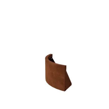 Mur de soutènement en acier Corten - Courbe extérieure - 50 x 50 x 30 cm