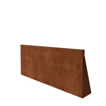 Mur de soutènement en acier Corten - Droit - 150 x 60 cm