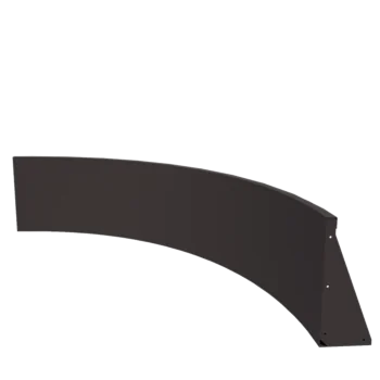 Mur de soutènement en acier - Courbe extérieure - 150 x 150 x 50 cm - Autre couleur RAL