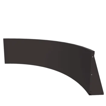 Mur de soutènement en acier - Courbe intérieure - 150 x 150 x 60 cm - Autre couleur RAL