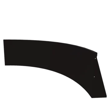 Mur de soutènement en acier - Courbe intérieure - 150 x 150 x 60 cm - RAL9005 mat (noir)