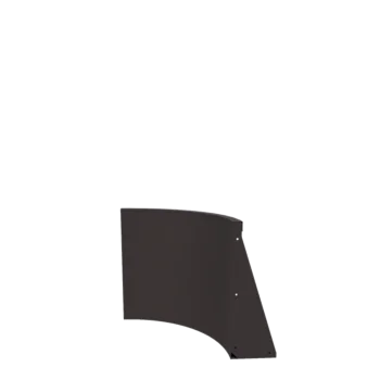 Mur de soutènement en acier - Courbe intérieure - 50 x 50 x 60 cm - RAL7016 mat (gris anthracite)
