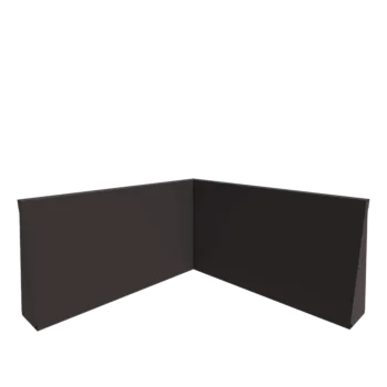 Mur de soutènement en acier - Angle intérieur - 100 x 100 x 60 cm - Autre couleur RAL