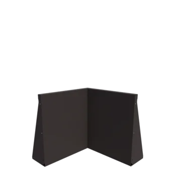 Mur de soutènement en acier - Angle intérieur - 50 x 50 x 60 cm - Autre couleur RAL