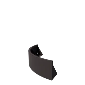 Mur de soutènement en acier - Courbe extérieure - 100 x 100 x 30 cm - Autre couleur RAL