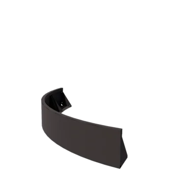 Mur de soutènement en acier - Courbe extérieure - 150 x 150 x 30 cm - Autre couleur RAL