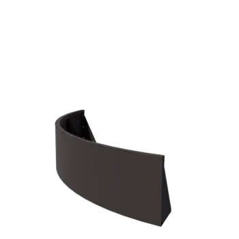 Mur de soutènement en acier - Courbe extérieure - 150 x 150 x 40 cm - Autre couleur RAL