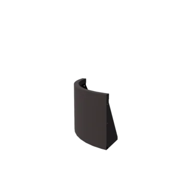 Mur de soutènement en acier - Courbe extérieure - 50 x 50 x 40 cm - RAL7016 mat (gris anthracite)